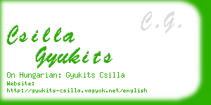 csilla gyukits business card